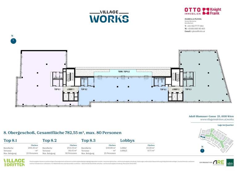 Bürogebäude zur Miete - Erstbezug 8.033,4 m² Bürofläche teilbar ab 159,4 m² Wien 1030