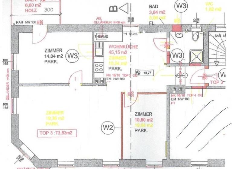 Terrassenwohnung zum Kauf 215.600 € 3 Zimmer 74 m² 1. Geschoss Wiener Straße 13 Maria Ellend 2402