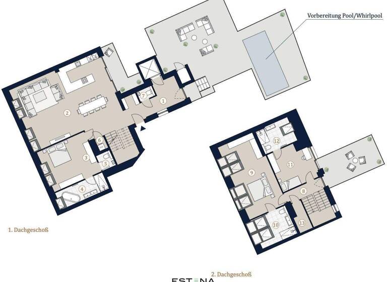 Maisonette zum Kauf - Erstbezug 2.690.000 € 4 Zimmer 186,6 m² Landstraßer Hauptstraße Wien 1030