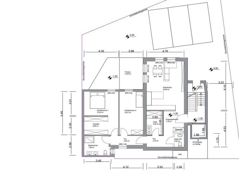 Penthouse zum Kauf provisionsfrei 545.000 € 3 Zimmer 93,7 m² Wülfel Hannover 30519