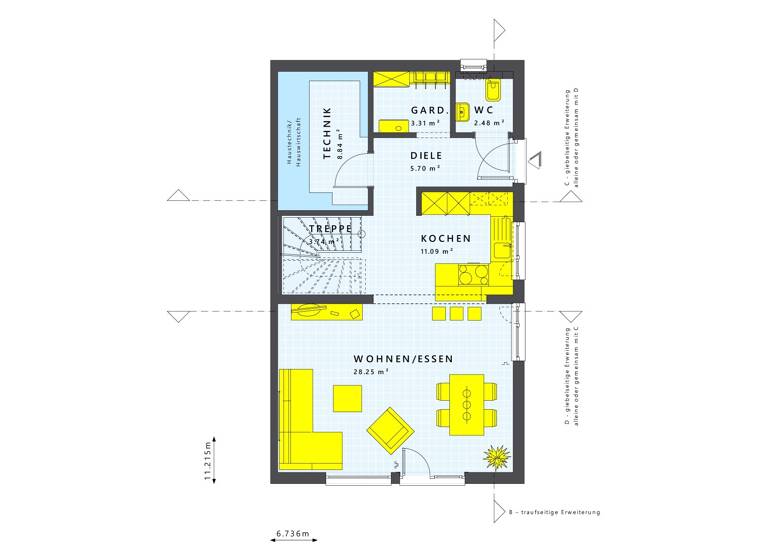 Doppelhaushälfte zum Kauf provisionsfrei 669.935 € 5 Zimmer 124 m²<br/>Wohnfläche 229 m²<br/>Grundstück Hildrizhausen 71157