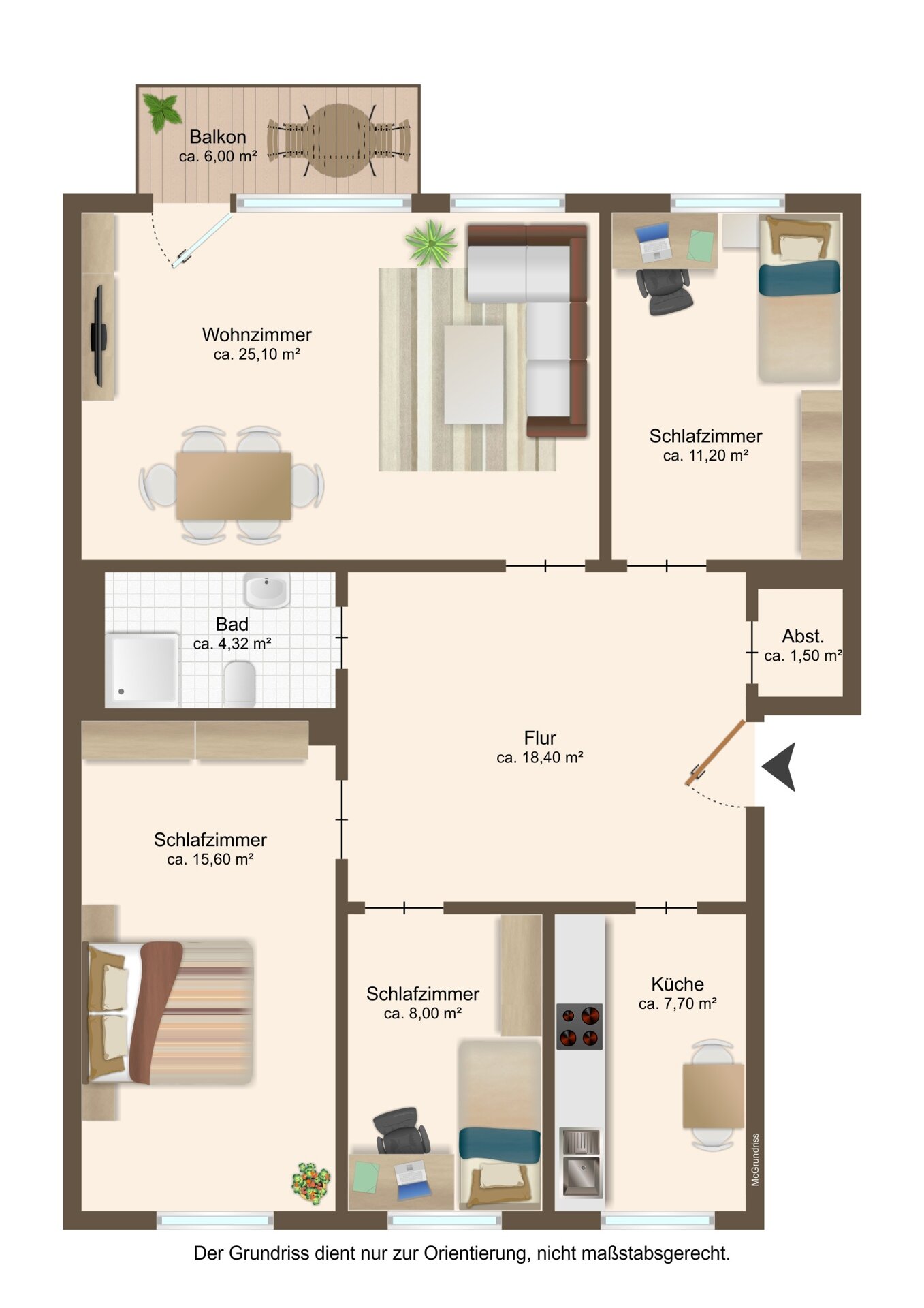 Wohnung zum Kauf 339.000 € 4 Zimmer 90 m²<br/>Wohnfläche 2.<br/>Geschoss Niendorf Hamburg 22455