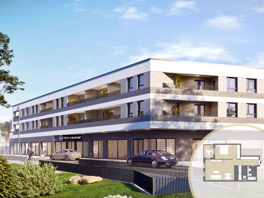 Wohnung zum Kauf - Erstbezug provisionsfrei 349.000 € 2 Zimmer 62,1 m² 2. Geschoss frei ab sofort Im Nex 5 Hattersheim 65795