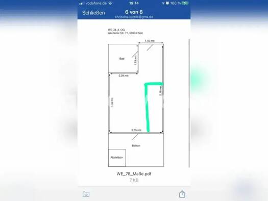 Wohnung zur Miete Tauschwohnung 364 € 1 Zimmer 21 m² 2. Geschoss Altstadt-Süd Köln 50674