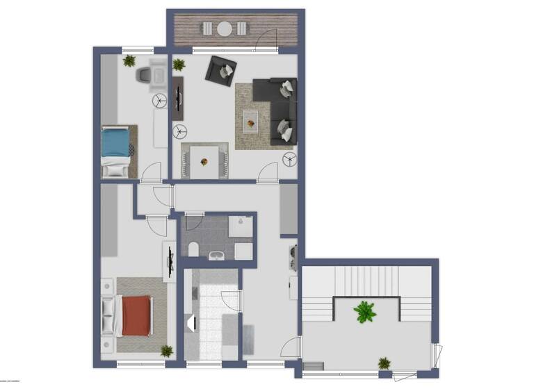 Wohnung zum Kauf 195.000 € 3 Zimmer 79 m² Handorf Münster 48157