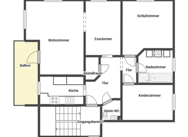 Wohnung zum Kauf 280.000 € 3,5 Zimmer 84 m² 1. Geschoss Calw 75365