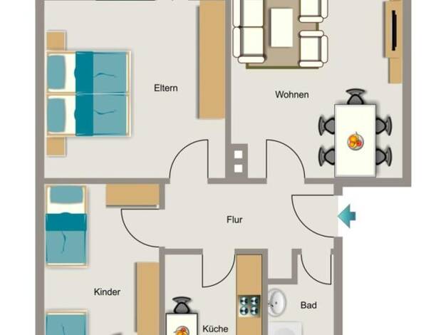 Wohnung zur Miete 531 € 3,5 Zimmer 61 m² 2. Geschoss frei ab 01.12.2026 Overbruchstr. 78 Overbruch Duisburg 47178