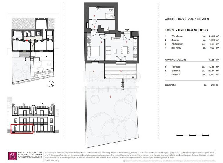 Wohnung zum Kauf - Erstbezug 398.000 € 2 Zimmer 47,6 m² Wien 1130