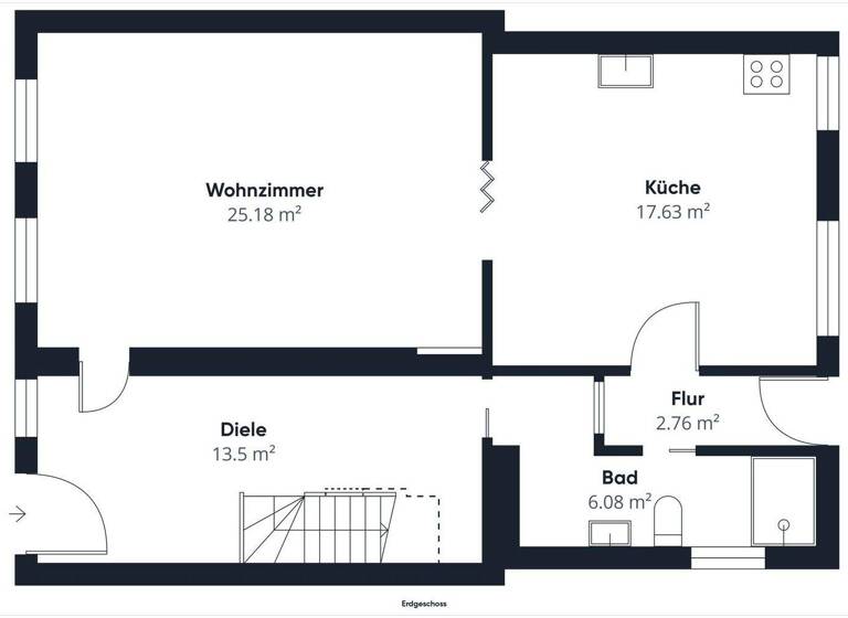 Einfamilienhaus zum Kauf 169.900 € 3 Zimmer 104,5 m² 219 m² Grundstück Petkum Emden 26725