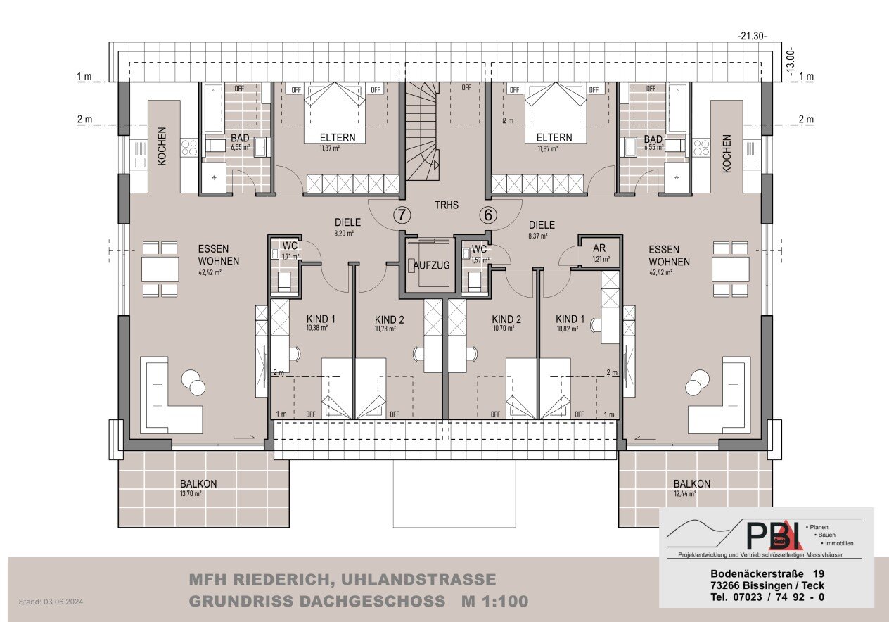 Wohnung zum Kauf provisionsfrei 446.900 € 4,5 Zimmer 99 m²<br/>Wohnfläche 2.<br/>Geschoss Uhlandstraße 1 Riederich 72585