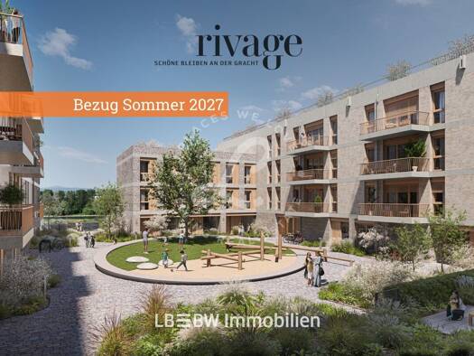 Wohnung zum Kauf - Erstbezug provisionsfrei 859.900 € 3 Zimmer 101,4 m² EG An den Grachten 3 Neustadt Mainz 55120