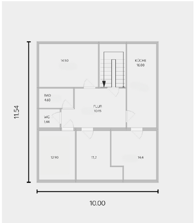 Wohnung zur Miete 500 € 2 Zimmer 14 m² Geschoss EG/3 Dänischer Tisch 15 Rheinau Mannheim 68219