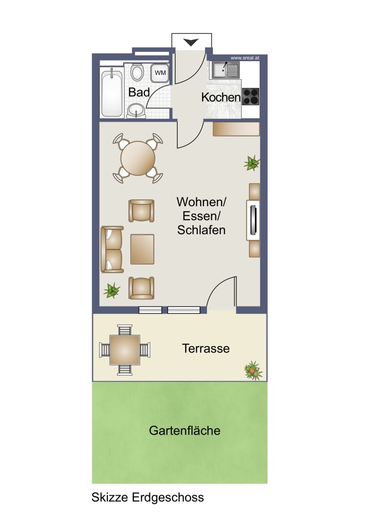 Wohnung zum Kauf 150.000 € 1 Zimmer 36,5 m²<br/>Wohnfläche Fabrikweg Feldkirch 6800