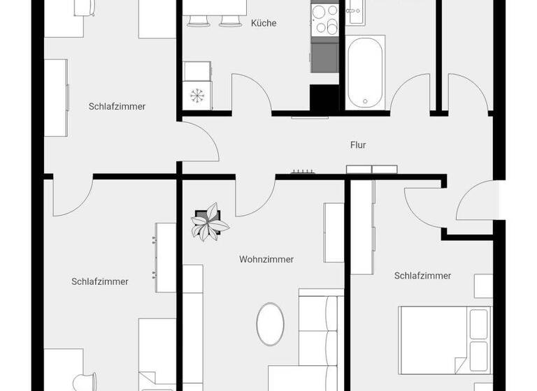 Wohnung zum Kauf 69.000 € 4 Zimmer 81 m² 3. Geschoss Großpriesligk Groitzsch 04539