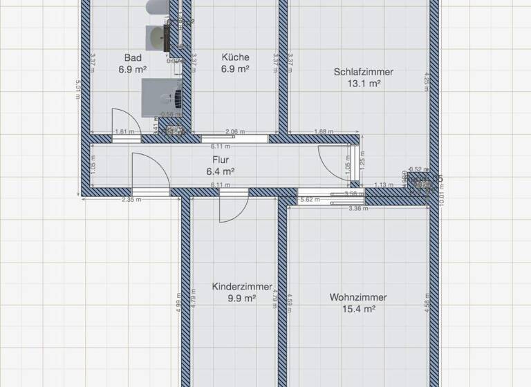 Wohnung zum Kauf 70.000 € 3 Zimmer 60 m² Pegau 04523