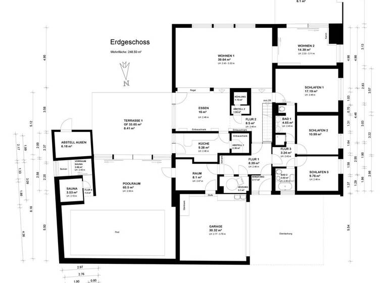 Bungalow zum Kauf 449.000 € 6 Zimmer 248 m² 1.043 m² Grundstück Stuhr 28816