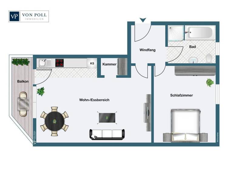 Wohnung zum Kauf 235.000 € 2 Zimmer 60 m² 1. Geschoss Herzogenaurach 91074