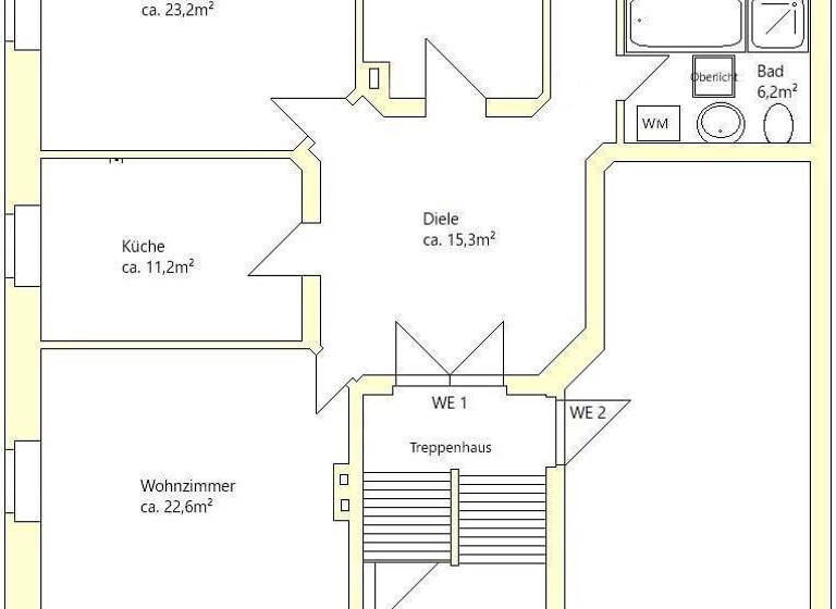 Wohnung zur Miete 624 € 4 Zimmer 103 m² frei ab 01.03.2026 Carl-von-Ossietzky-Straße 32 Altenburg 04600