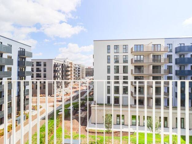 Penthouse zur Miete - Erstbezug 1.700 € 3 Zimmer 83,9 m² 4. Geschoss frei ab 01.09.2025 Karoline-Veith-Straße 33 Bockenheim Frankfurt-Bockenheim 60486