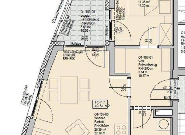 Wohnung zur Miete 682 € 2 Zimmer 50 m² 1. Geschoss Gallmeyergasse Eggenberg Graz 8020