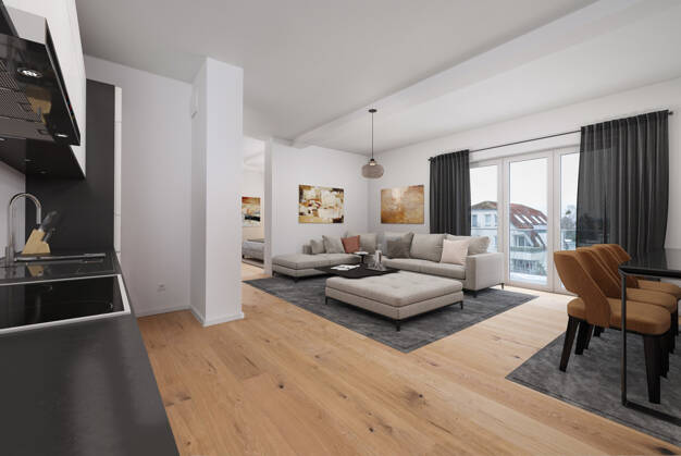 Wohnung zur Miete - Neubau 1.321 € 2 Zimmer 71,4 m² Dachgeschoss, 3. Geschoss Werder (Havel) Werder (Havel) 14542