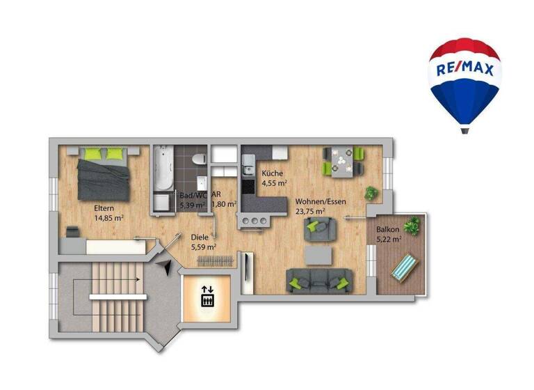 Wohnung zum Kauf 279.000 € 2 Zimmer 55 m² 2. Geschoss Wörgl 6300