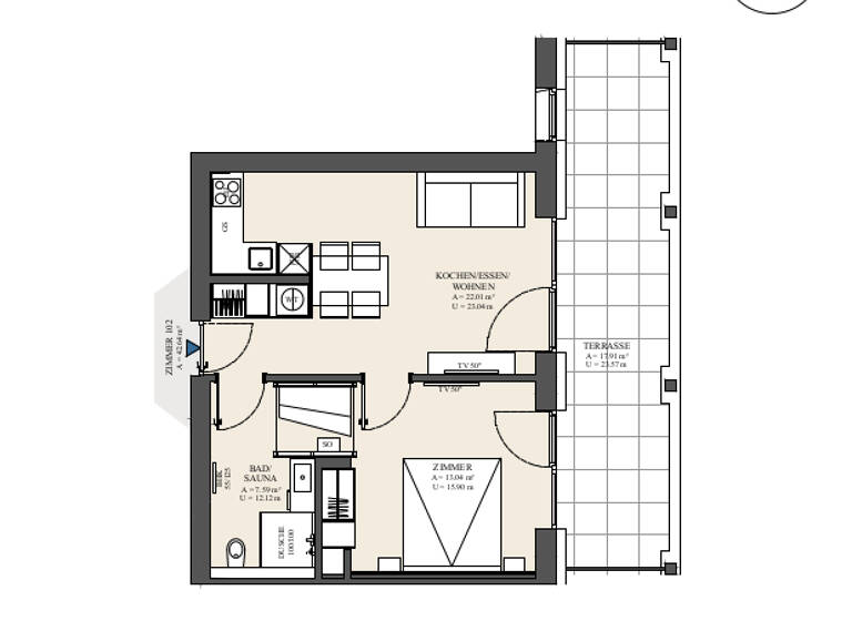 Studio zum Kauf 299.000 € 2 Zimmer 44,9 m² frei ab sofort Lindweg 235 Wildschönau 6314