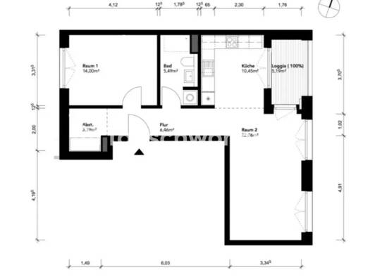 Wohnung zur Miete Tauschwohnung 912 € 2 Zimmer 65 m² 4. Geschoss Alsterdorf Nord 22297