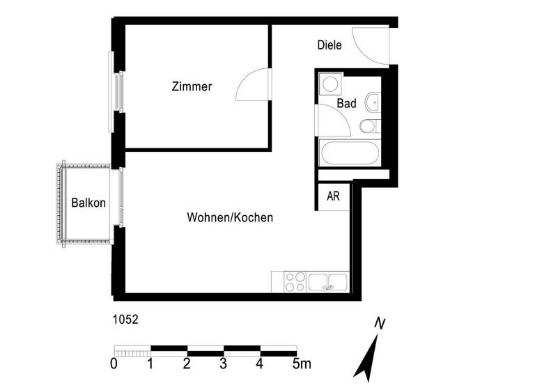 Wohnung zur Miete 982 € 2 Zimmer 49,1 m² 2. Geschoss Mendelstraße 22 Pankow Berlin 13187