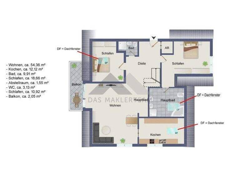 Wohnung zum Kauf 720.000 € 4 Zimmer 112,7 m² Schondorf am Ammersee 86938