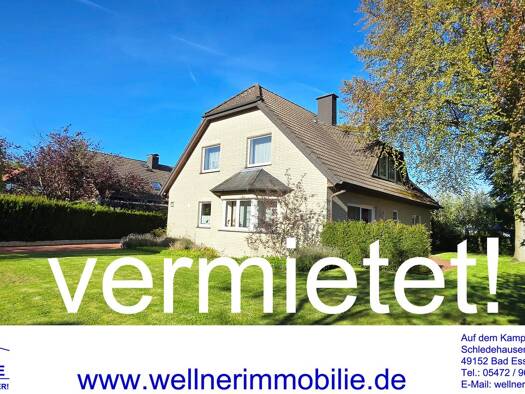 Einfamilienhaus zur Miete 1.580 € 5 Zimmer 145 m² 844 m² Grundstück frei ab sofort Wittlage Bad Essen 49152