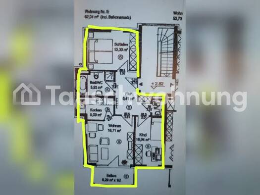 Wohnung zur Miete Tauschwohnung 1.100 € 3 Zimmer 63 m² 1. Geschoss Feldkirchen 85622