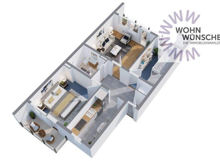 Wohnung zum Kauf 242.000 € 3 Zimmer 80 m² frei ab sofort Brückenweg 34 Wermelskirchen 42929