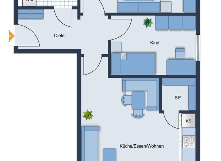 Wohnung zum Kauf provisionsfrei 380.700 € 3 Zimmer 66 m²<br/>Wohnfläche Mühlried Schrobenhausen / Mühlried 86529