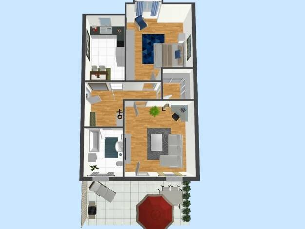 Wohnung zur Miete 650 € 2 Zimmer 97 m² Dachgeschoss, 3. Geschoss frei ab sofort Kirchstraße 1 Zella-Mehlis 98544