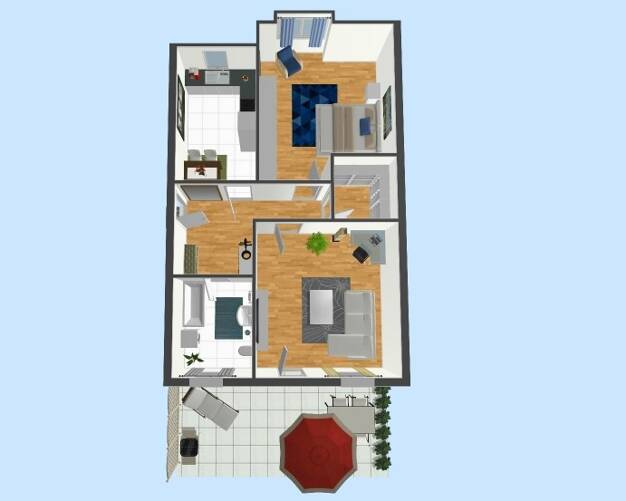 Wohnung zur Miete 650 € 2 Zimmer 97 m² Dachgeschoss, 3. Geschoss frei ab sofort Kirchstraße 1 Zella-Mehlis 98544