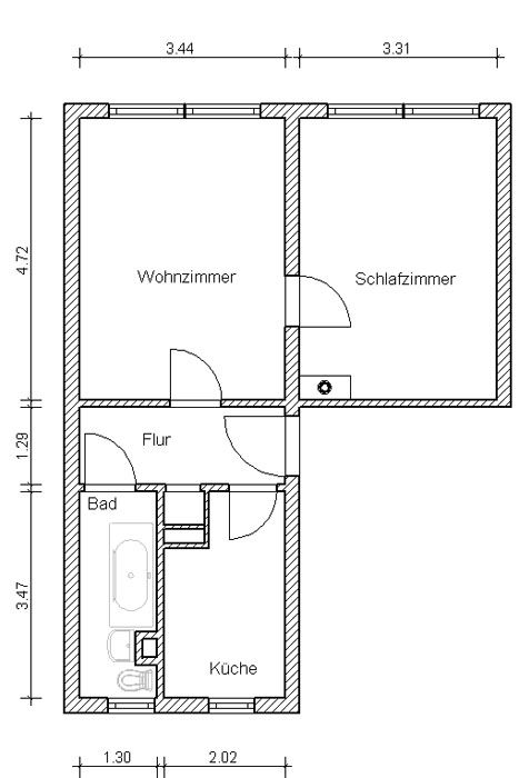 Wohnung zur Miete 312 € 2 Zimmer 46,6 m²<br/>Wohnfläche 2.<br/>Geschoss ab sofort<br/>Verfügbarkeit Große Diesdorfer Straße 214 Schellheimerplatz Magdeburg, 2. Etage links 39108