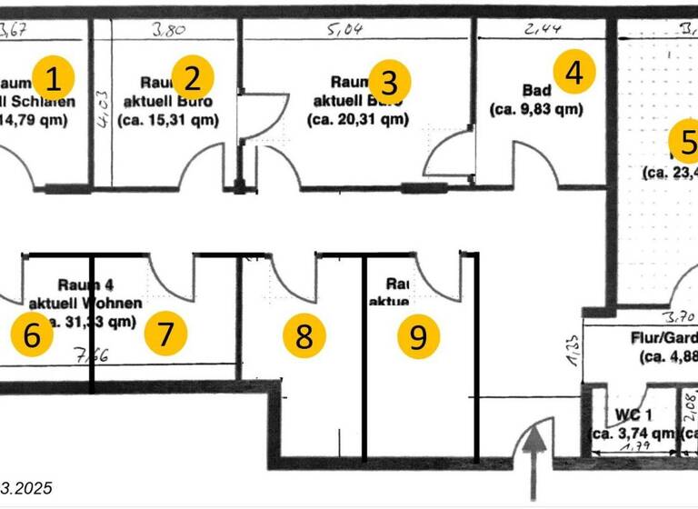Praxis zur Miete provisionsfrei 1.995 € 169 m²<br/>Bürofläche Am Oberen Luisenpark 2 Oststadt - Nord Mannheim 68165