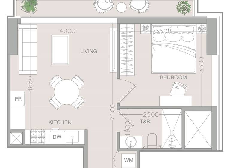 Wohnung zum Kauf provisionsfrei 299.420 € 2 Zimmer 58,9 m² Dubai 00000