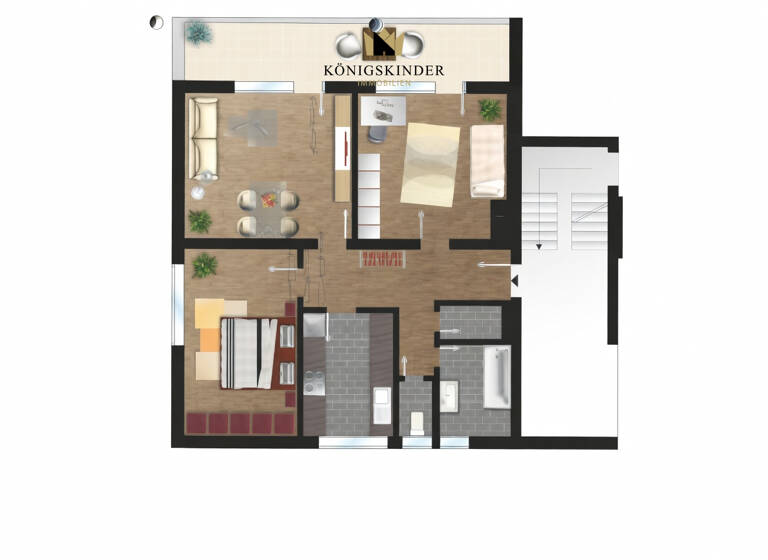 Wohnung zum Kauf 300.000 € 3 Zimmer 85 m² Kornwestheim 70806