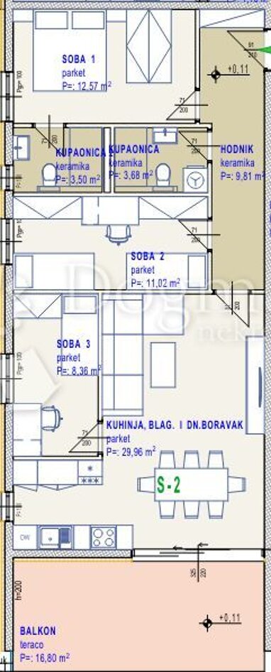 Wohnung zum Kauf 315.810 € 4 Zimmer 95 m² Seget 21220