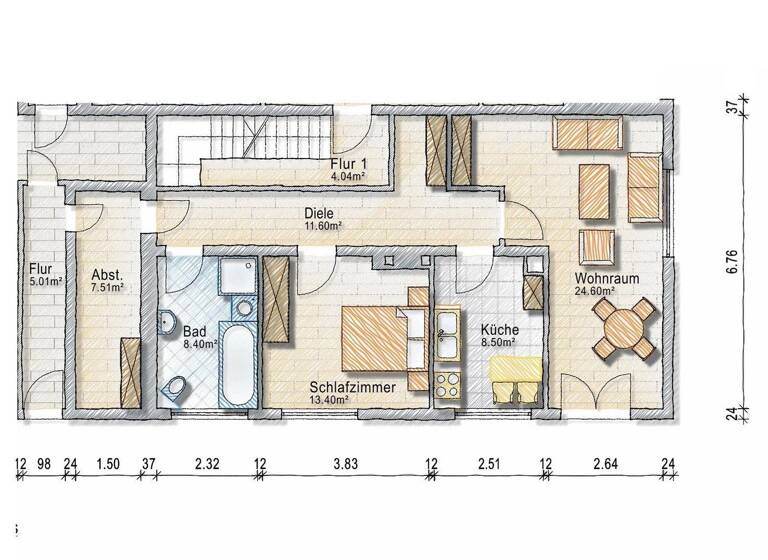 Wohnung zur Miete 850 € 2 Zimmer 74 m² EG frei ab 01.05.2026 Fischbach Kelkheim 65779