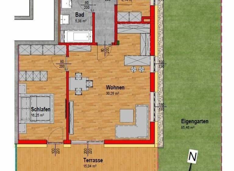 Wohnung zum Kauf - Erstbezug 245.000 € 3 Zimmer Sankt Johann in der Haide 8230