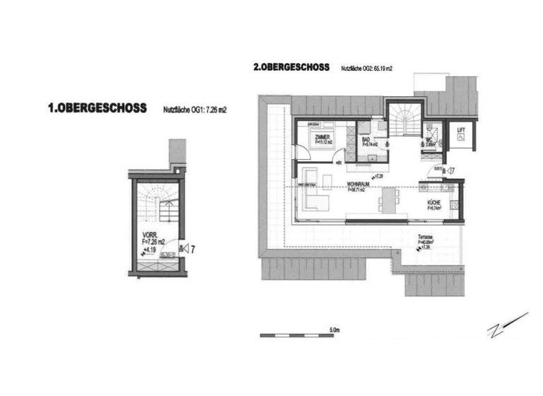 Maisonette zur Miete 1.100 € 2 Zimmer 72,5 m² 2. Geschoss Innsbruckerstraße 39b Schwaz 6130
