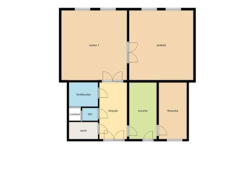 Wohnung zum Kauf 234.000 € 3 Zimmer 87 m² Budapest 1089