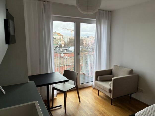 Studio zur Miete 679 € 1 Zimmer 22,4 m² 4. Geschoss frei ab 09.04.2026 Maximilian-Kolbe-Allee 10 Ramersdorf-Perlach München 81739