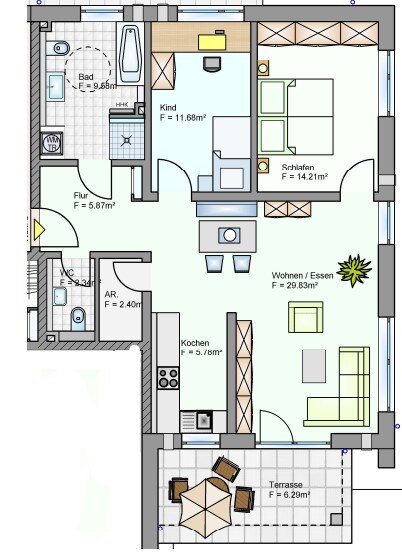 Wohnung zum Kauf 369.000 € 3 Zimmer 87,9 m²<br/>Wohnfläche 2.<br/>Geschoss Oeslau Rödental 96472