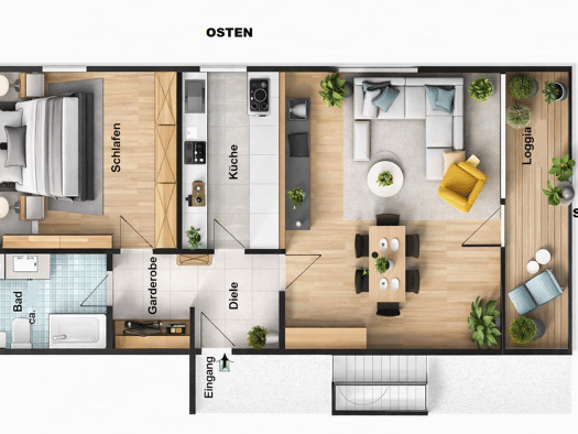 Wohnung zur Miete 980 € 2 Zimmer 70 m² EG frei ab 01.10.2026 Burgberg Erlangen 91054