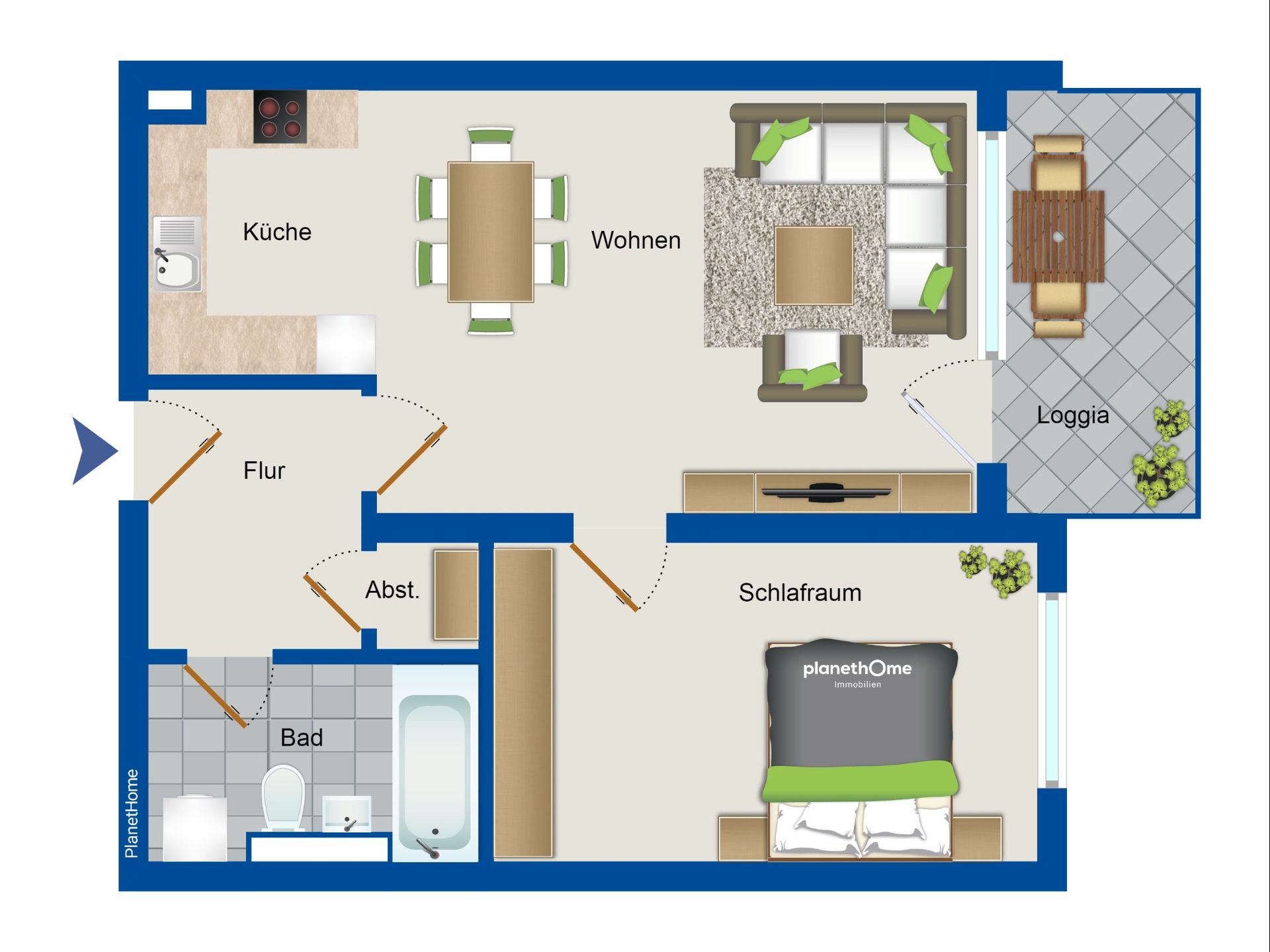 Wohnung zum Kauf 199.000 € 2 Zimmer 53 m²<br/>Wohnfläche 1.<br/>Geschoss Innenstadt 61 Hilden 40721