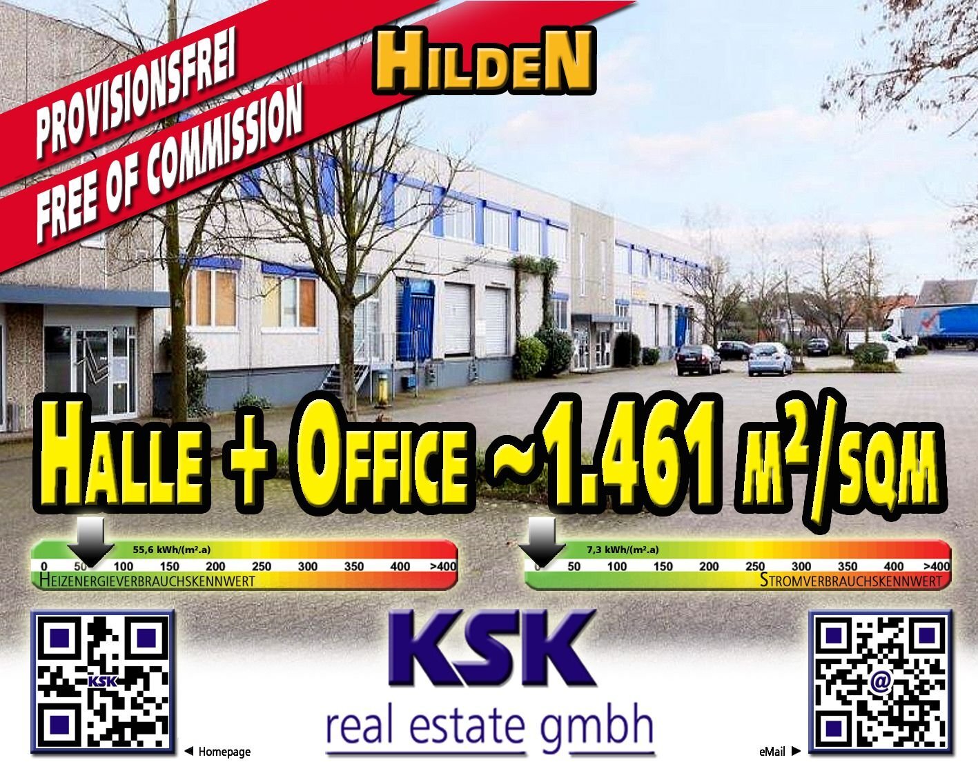 Logistikzentrum zur Miete provisionsfrei 1.461 m²<br/>Lagerfläche von 1.461 m² bis 2.976 m²<br/>Teilbarkeit Weststadt 52 Hilden 40721